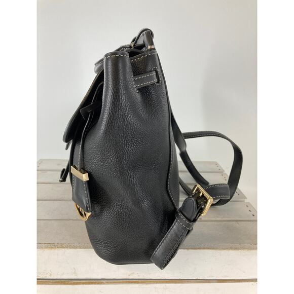 MICHAEL KORS, MEDIUM BLACK PEBBLED LEATHER BACKPACK - Picture 5 of 16